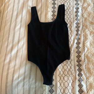 black thong bodysuit